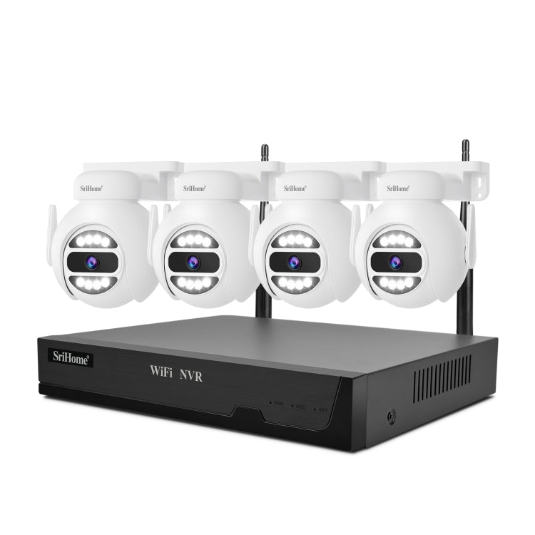 SriHome NVS001E-IPC047 Ultra HD 4 Channel WiFi Network Video Recorder Set