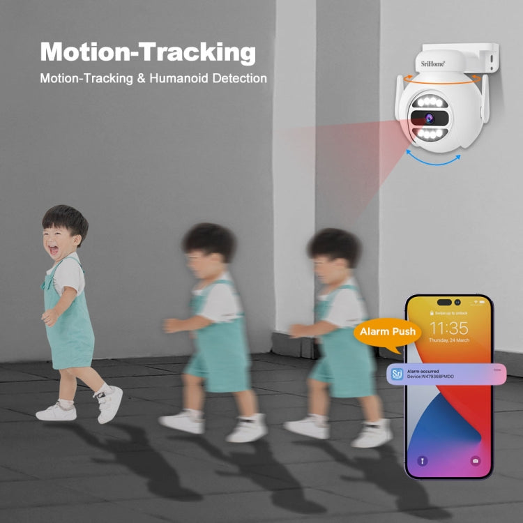 SriHome NVS001E-IPC047 Ultra HD 4 Channel WiFi Network Video Recorder Set