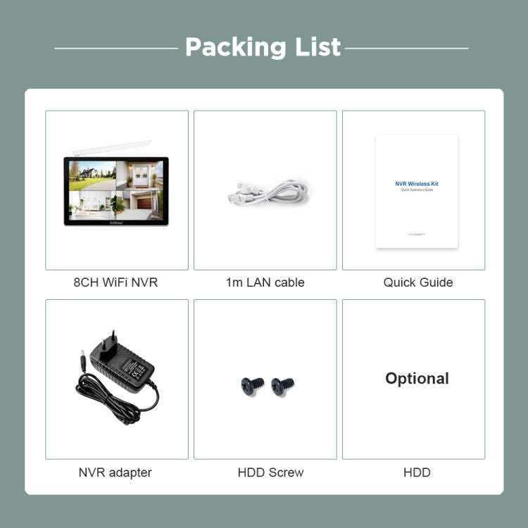 SriHome NVS010-IPC047 Ultra HD 4 Channel WiFi Network Video Recorder Set