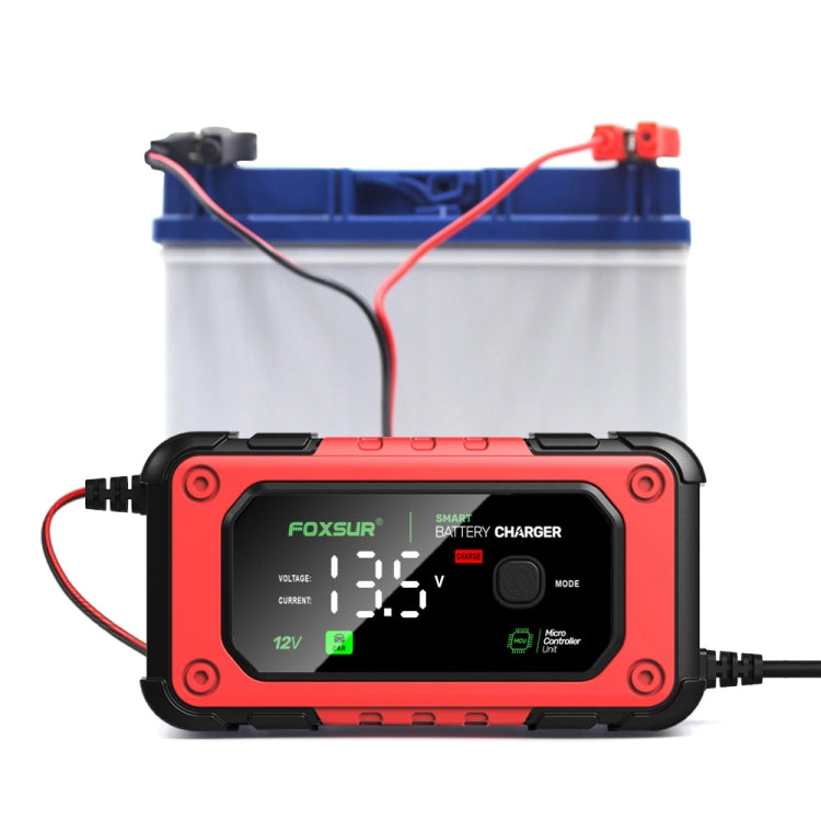 FOXSUR 7A 12V Car / Motorcycle Smart Battery Charger