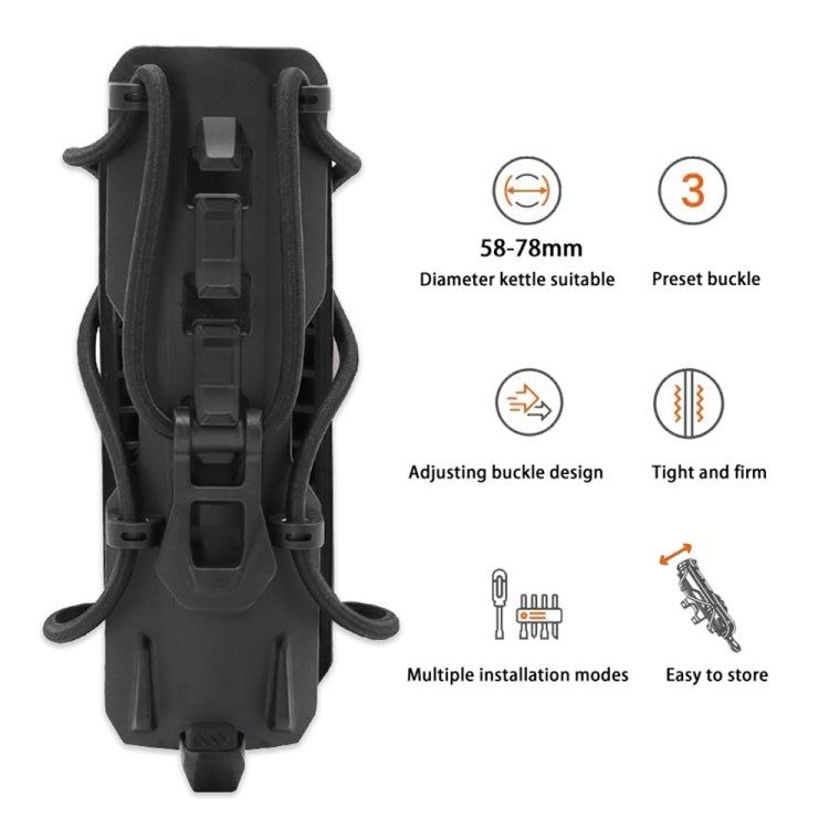 For 25mm Tube Diameter Motorcycle Modified Bumper Drink Water Cup Holder