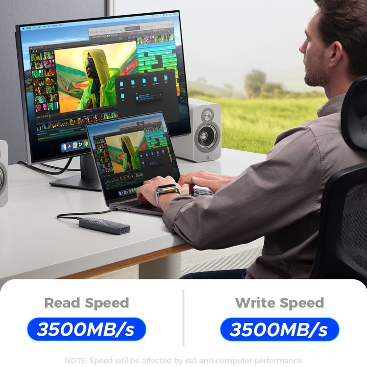 ORICO CNM2-U4 40Gbps USB4 M.2 NVMe SSD Enclosure