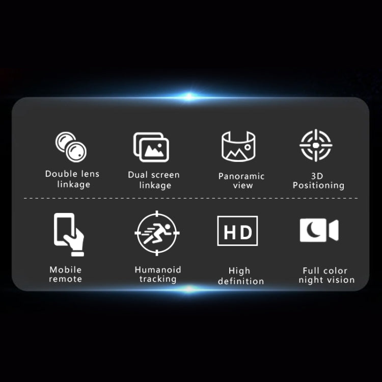 Q821 4MP Binocular Zoom Dual Light Source Outdoor IP67 Waterproof WiFi Camera