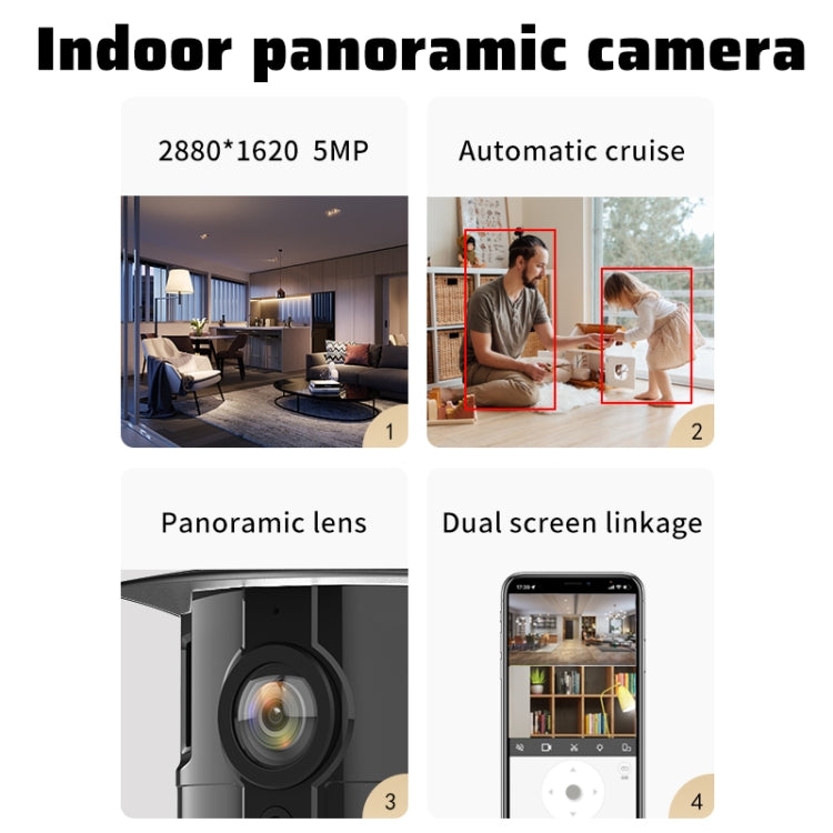 CM-I311M 5MP Smart HD Electronic PTZ Wireless WiFi Surveillance Camera