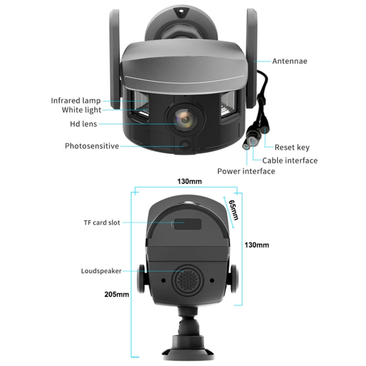 CM-I311M 5MP Smart HD Electronic PTZ Wireless WiFi Surveillance Camera