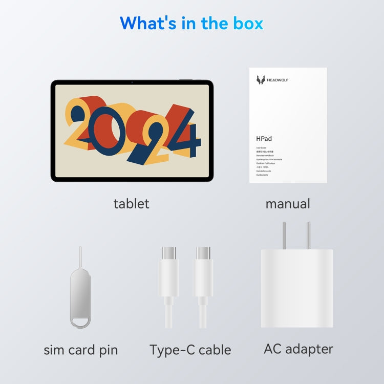 HEADWOLF Hpad6 4G LTE Tablet PC, 11.97 inch Android 14 MT8781 Octa Core Support Dual SIM, Global Version with Google Play