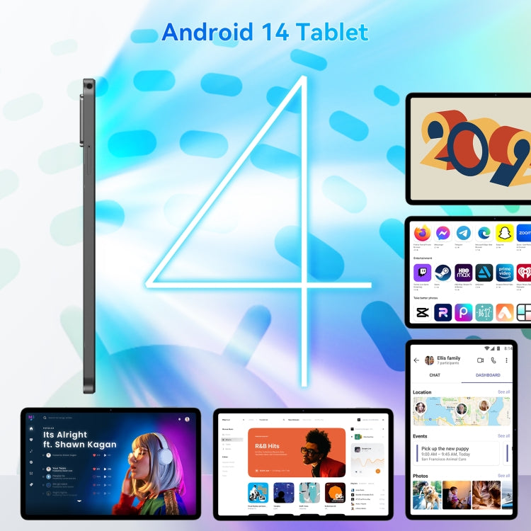 HEADWOLF Hpad6 4G LTE Tablet PC, 11.97 inch Android 14 MT8781 Octa Core Support Dual SIM, Global Version with Google Play