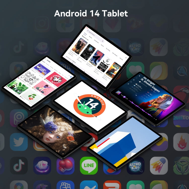 HEADWOLF Wpad5 WIFI Tablet PC, 10.1 inch Android 14 Unisoc Tiger T606 Octa Core, Global Version with Google Play