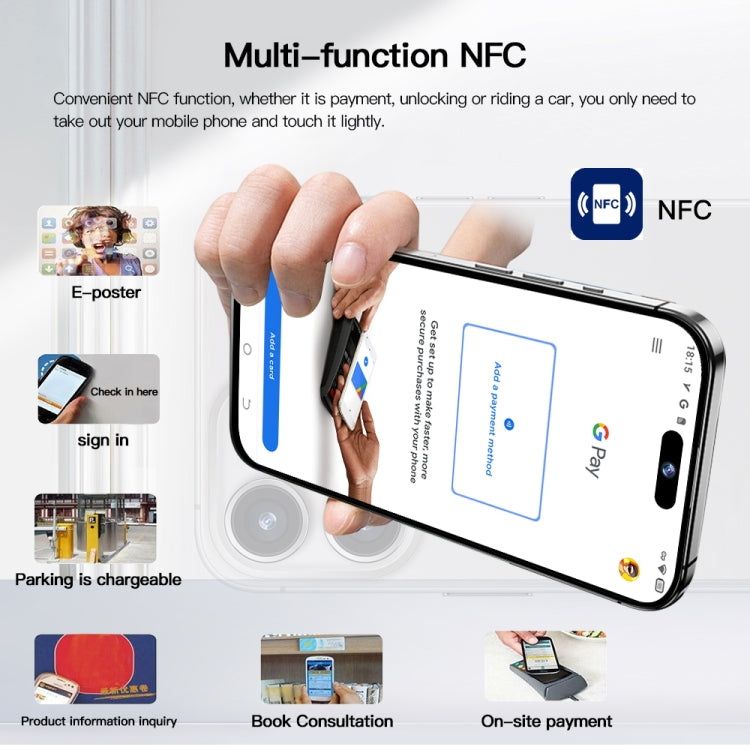 i15 Pro Max / Q5A, 6.5 inch Screen, Face Identification, Android 10 MTK6762 Octa Core, OTG, NFC, Network: 4G, Dual SIM