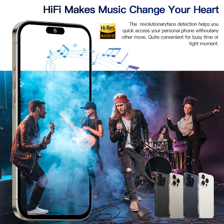 i15 Pro Max / Q5, 6.5 inch Screen, Face Identification, Android 8.1 MTK6580P Quad Core, Network: 3G, Dual SIM