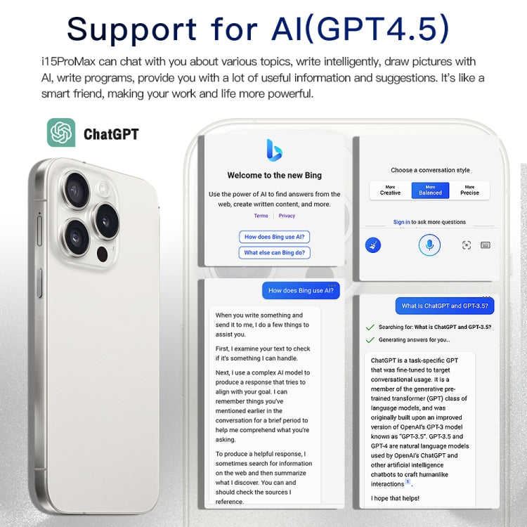 i15 Pro Max / Q5, 6.5 inch Screen, Face Identification, Android 8.1 MTK6580P Quad Core, Network: 3G, Dual SIM