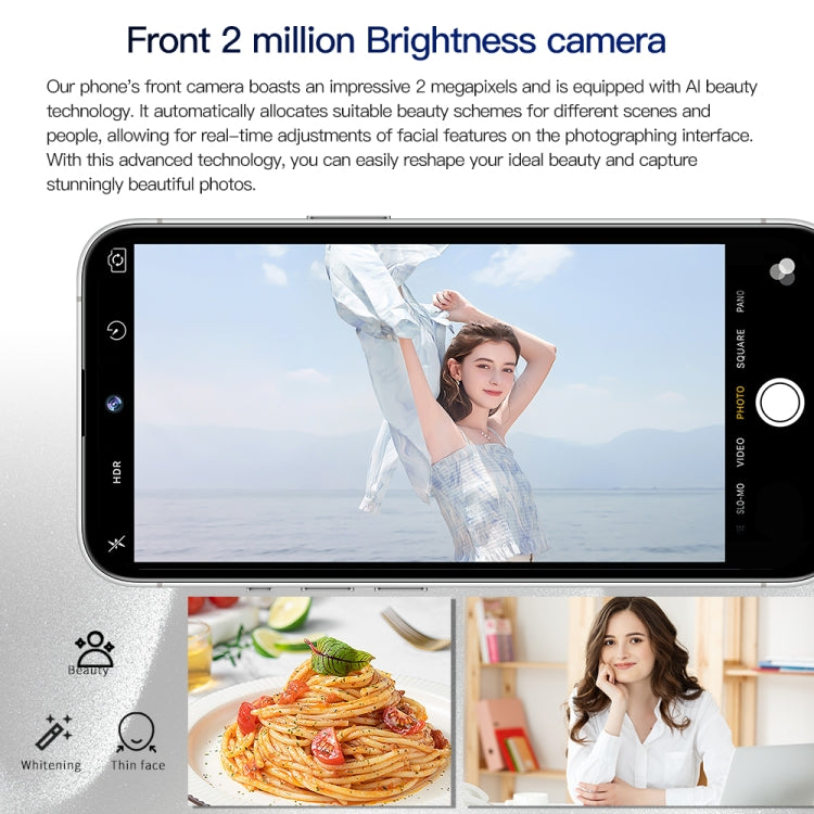 i15 Pro Max / Q5, 6.5 inch Screen, Face Identification, Android 8.1 MTK6580P Quad Core, Network: 3G, Dual SIM