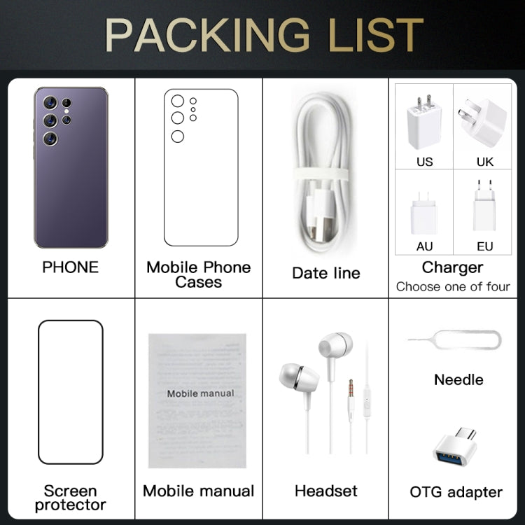 S24 Ultra / C24, 6.8 inch Screen, Android 8.1 7731E Quad Core, Network: 3G, OTG, Dual SIM