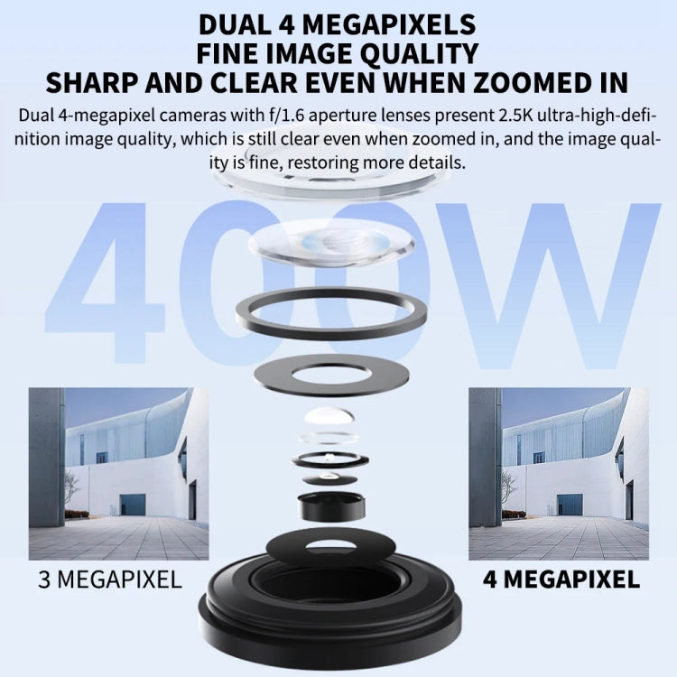 Xiaomi CW500 Dual Camera 8MP Outdoor IP66 Waterproof Support AI Detection Two-Way Voice WiFi Camera, US Plug