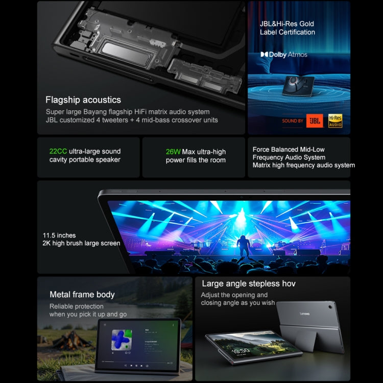 Lenovo Xiaoxin Pad Studio 11.5 inch WiFi Tablet, ZUI 16 MediaTek Helio G99 Octa Core, Support Face Identification