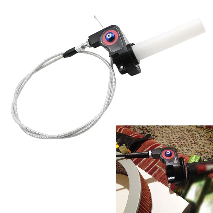 Off-road Motorcycle Modified 22mm Handle Throttle Clamp Hand Grip Big Torque Oil Visual Throttle Accelerator for with Cable