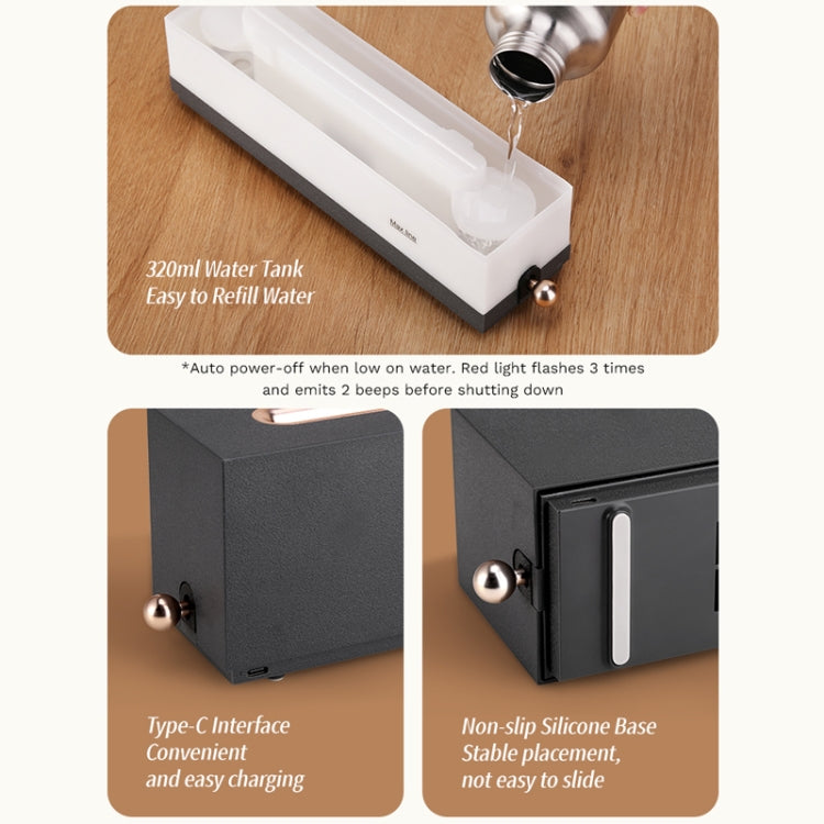 ROCK RAM0036 Large Mist Volume Flame Aromatherapy Humidifier