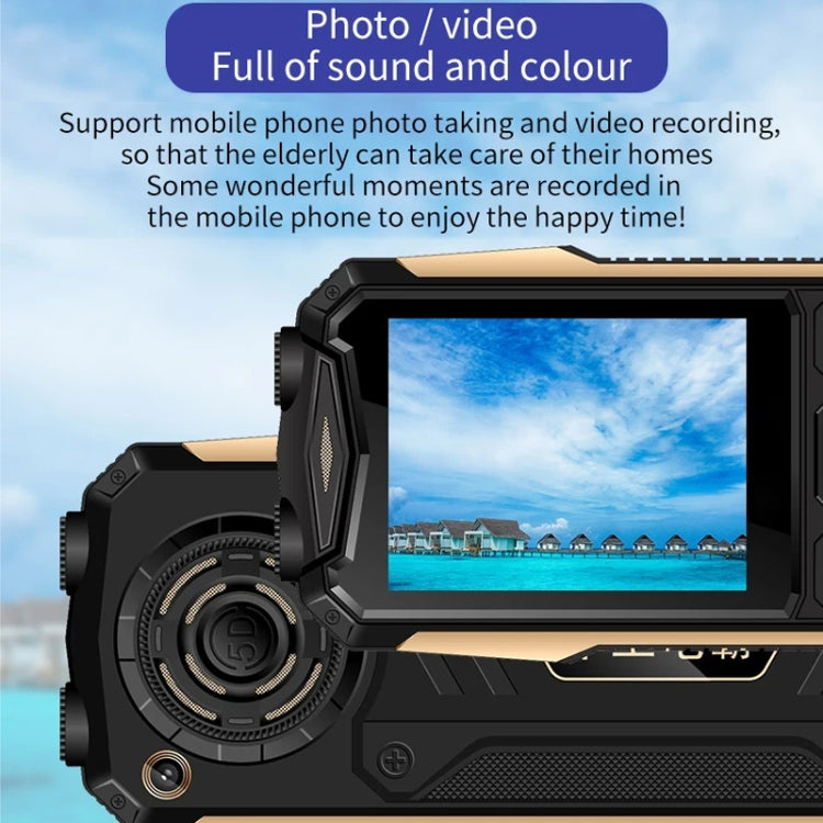 K1+ 4G Elder Rugged Phone, 2.6 inch, 1500mAh Battery, LED Flashlight, Network: 4G, Dual SIM, SOS