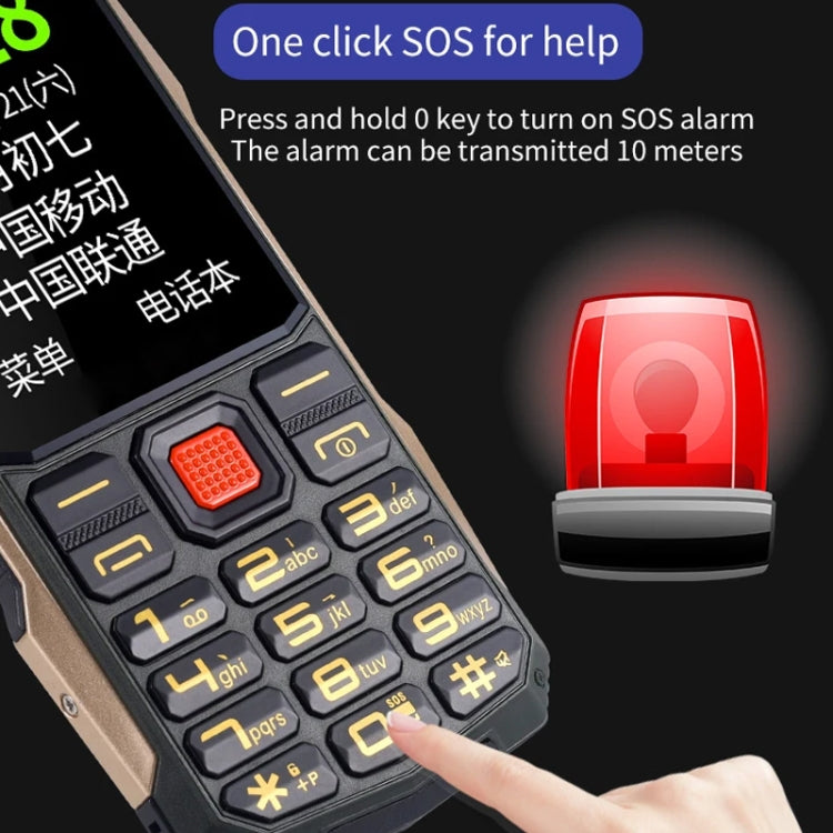 K1+ 4G Elder Rugged Phone, 2.6 inch, 1500mAh Battery, LED Flashlight, Network: 4G, Dual SIM, SOS