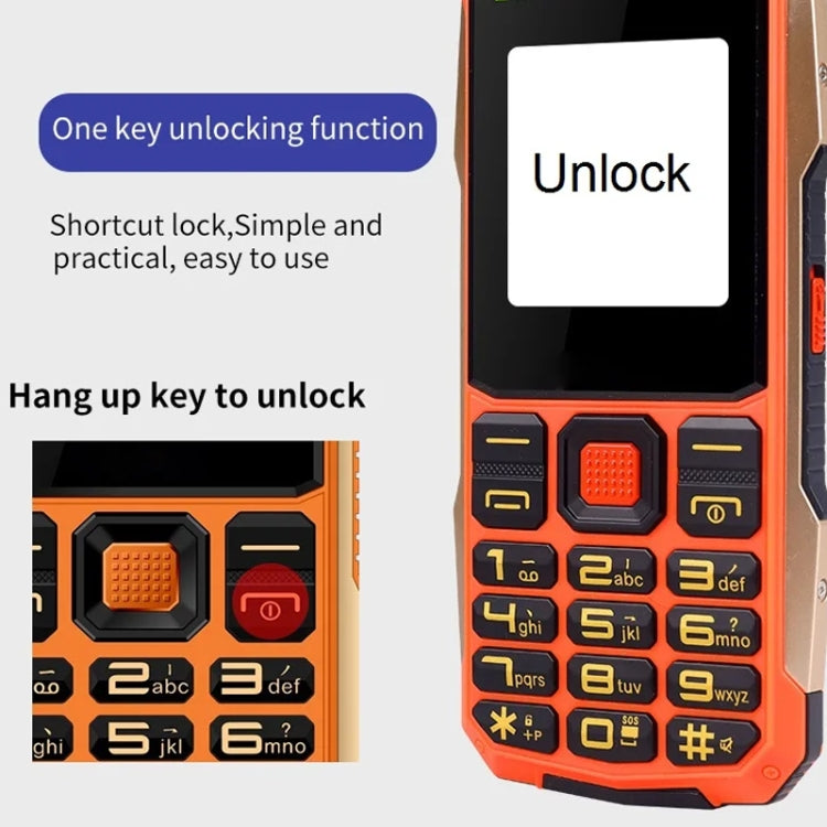 K1+ 4G Elder Rugged Phone, 2.6 inch, 1500mAh Battery, LED Flashlight, Network: 4G, Dual SIM, SOS