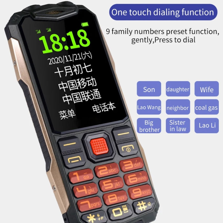 K1+ 4G Elder Rugged Phone, 2.6 inch, 1500mAh Battery, LED Flashlight, Network: 4G, Dual SIM, SOS