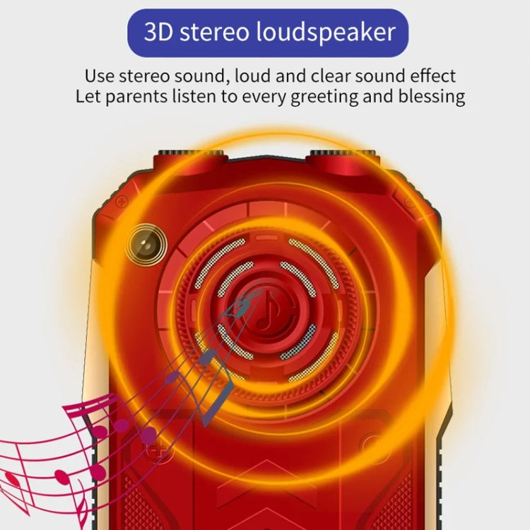 K1+ 4G Elder Rugged Phone, 2.6 inch, 1500mAh Battery, LED Flashlight, Network: 4G, Dual SIM, SOS