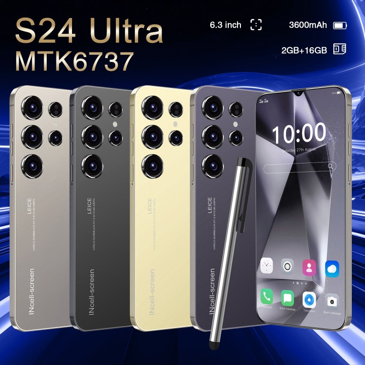 SDT89 / S24 Ultra, 6.3 inch Screen, Face Identification, Android 10.0 MTK6737 Quad Core, Network: 4G, Dual SIM