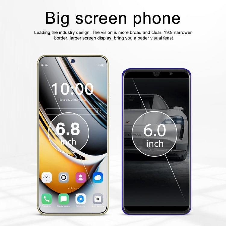 ZKV6 / 11 Pro+, 6.8 inch Screen, Face Identification, Android 10.0 MTK6737 Quad Core, Network: 4G, OTG, Dual SIM