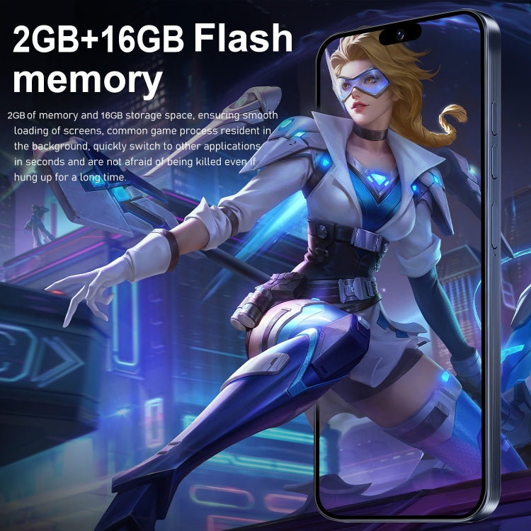 ZPT95 / i15 Pro Max, 6.3 inch Screen, Face Identification, Android 8.1 SC7731 Quad Core, Network: 3G, Dual SIM