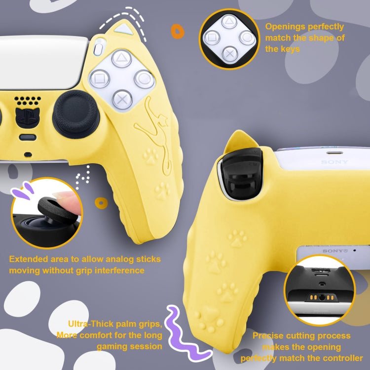 Cat Ear Shape Gamepad Silicone Protective Case