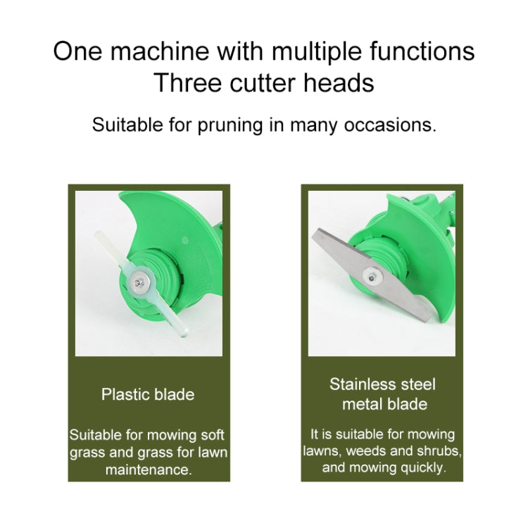 12V 2000mAh Household Portable Rechargeable Electric Lawn Mower Weeder