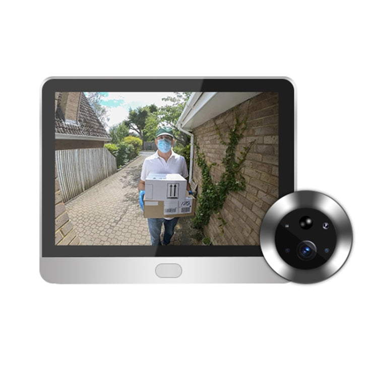 SY-36 4.3 inch Color Screen Graffiti Hidden 1080P WiFi Smart Cat Eye Video Doorbell