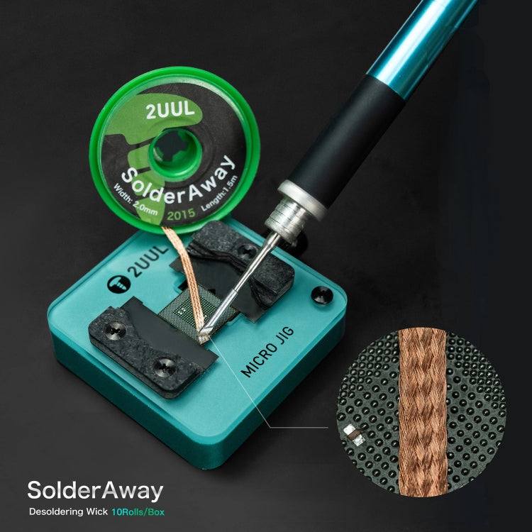 10 in 1 2UUL DW11 SolderAway 2.0mm Desoldering Wick 2015, Length: 1.5m