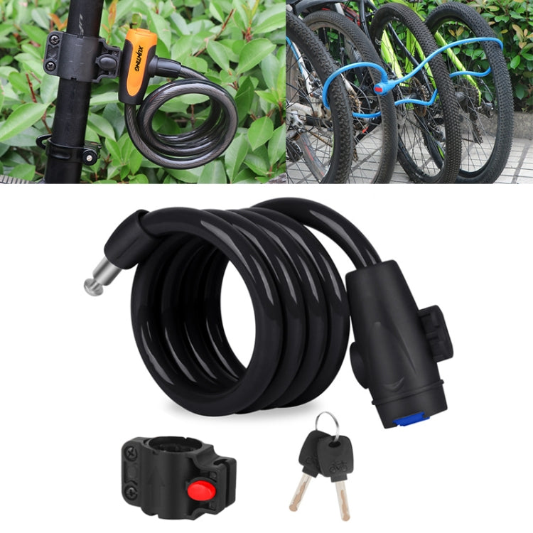 Bicycle Portable Anti-theft Lock Steel Cable Lock with Lock Frame