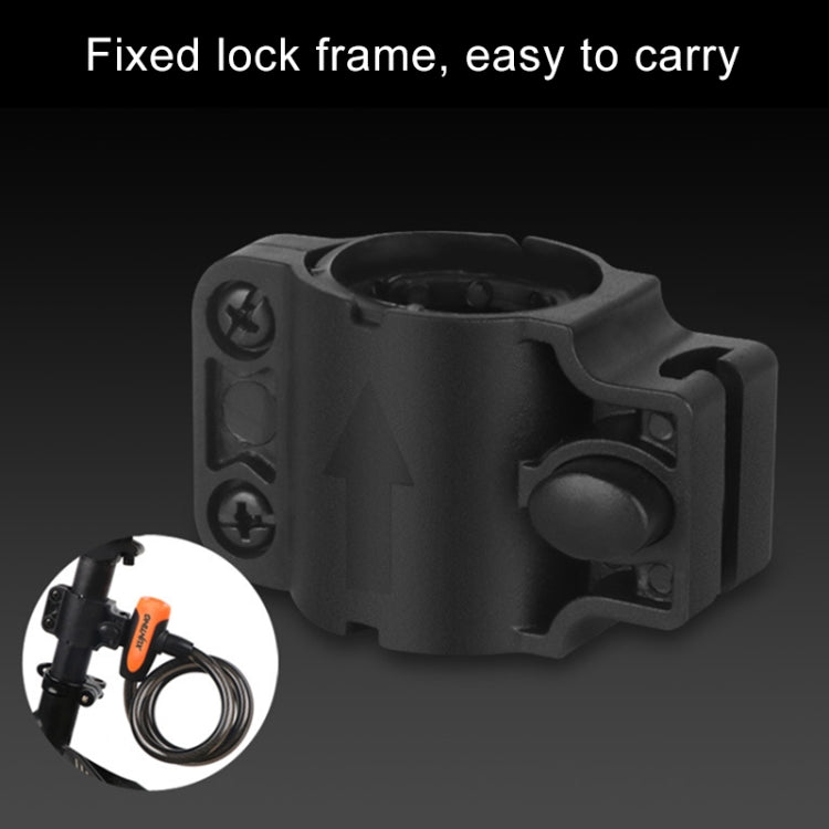 Bicycle Portable Anti-theft Lock Steel Cable Lock with Lock Frame