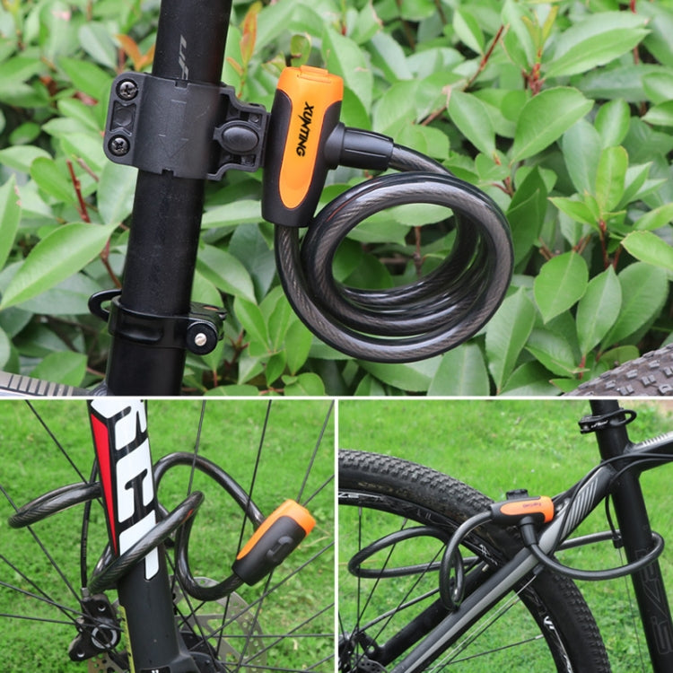 Bicycle Portable Anti-theft Lock Steel Cable Lock with Lock Frame