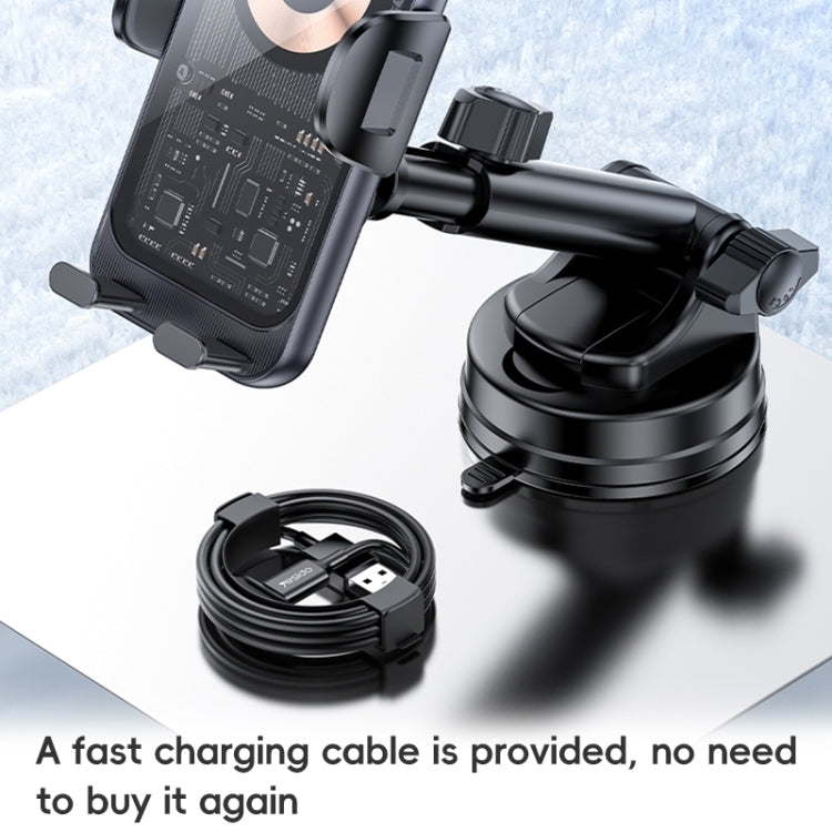 Yesido C307 15W Suction Cup Car Wireless Charging Holder