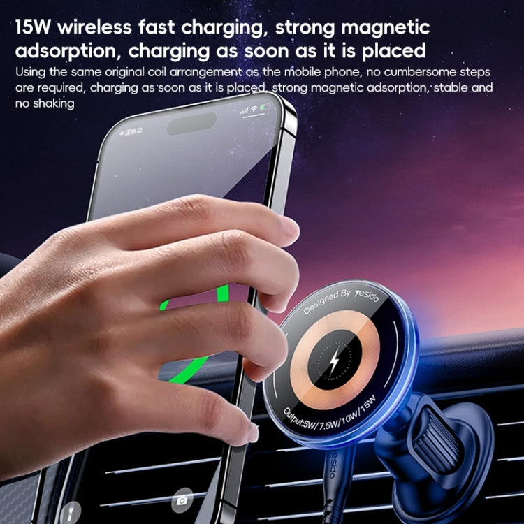 Yesido C308 15W Air Outlet Car MagSafe Magnetic Wireless Charging Holder