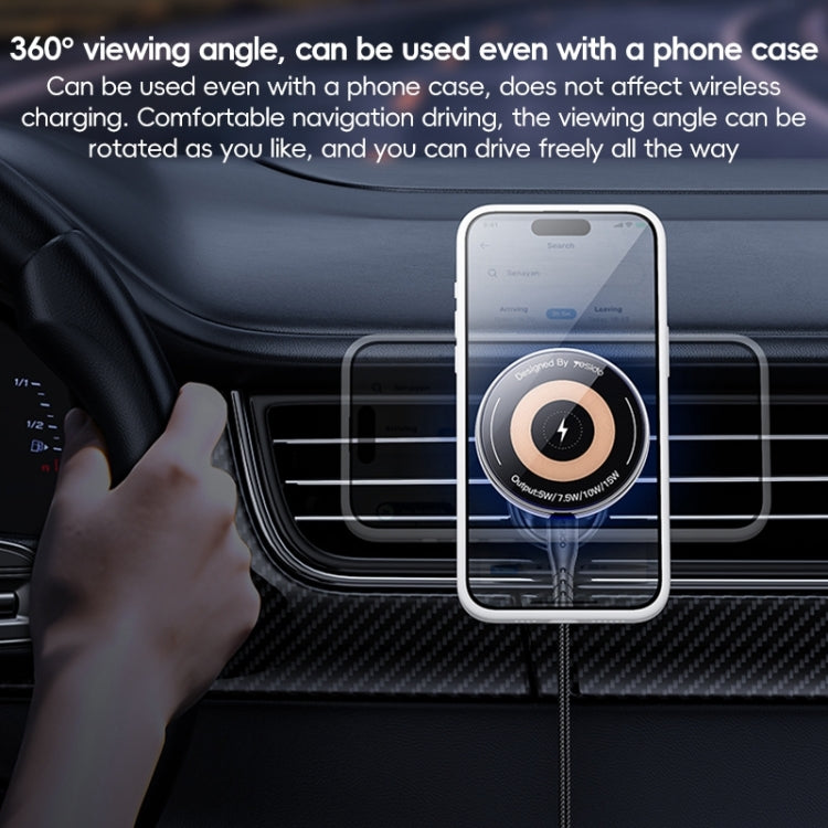 Yesido C308 15W Air Outlet Car MagSafe Magnetic Wireless Charging Holder