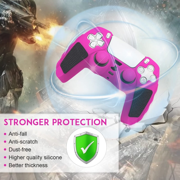 Splicing Color Silicone Gamepad Protective Case with Rocker Caps