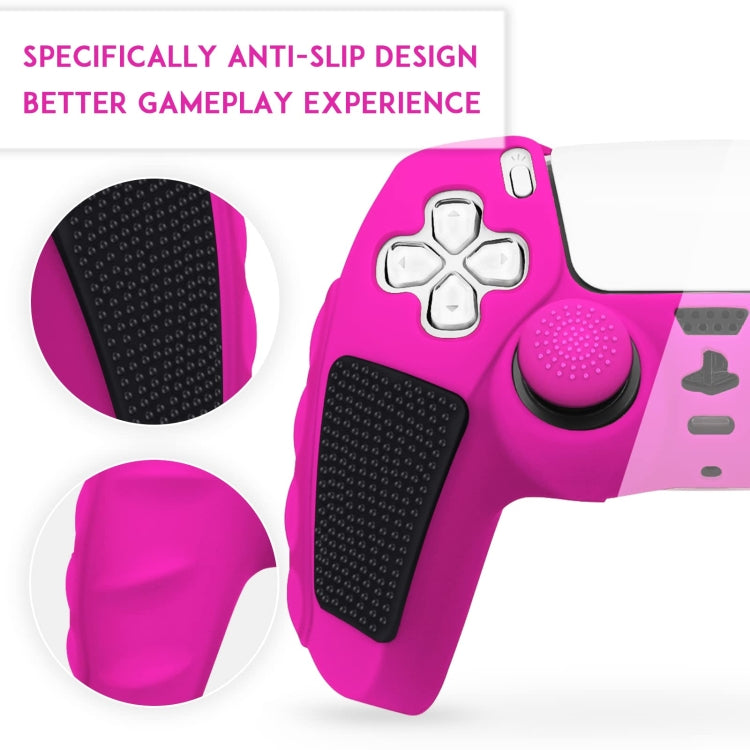 Splicing Color Silicone Gamepad Protective Case with Rocker Caps