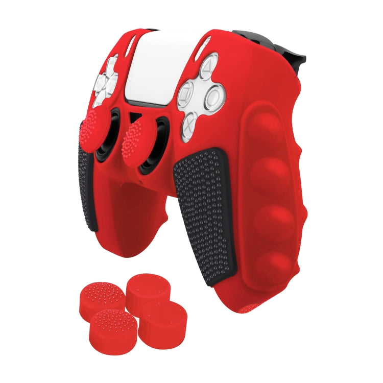 Splicing Color Silicone Gamepad Protective Case with Rocker Caps