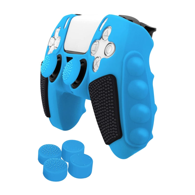 Splicing Color Silicone Gamepad Protective Case with Rocker Caps