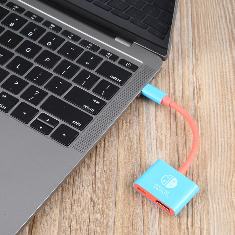 2 in 1 USB-C / Type-C to HDMI + USB-C / Type-C Video Converter for Switch / Steam