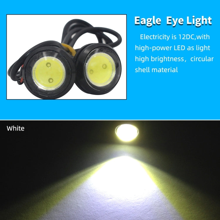 10pcs 23mm 1.5W DC12V Motorcycle Eagle Eye Light Double Lens Strobe Light