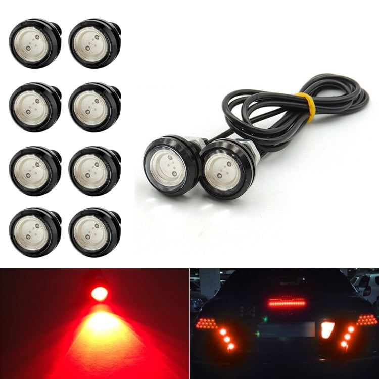 10pcs 23mm 1.5W DC12V Motorcycle Eagle Eye Light Double Lens Strobe Light
