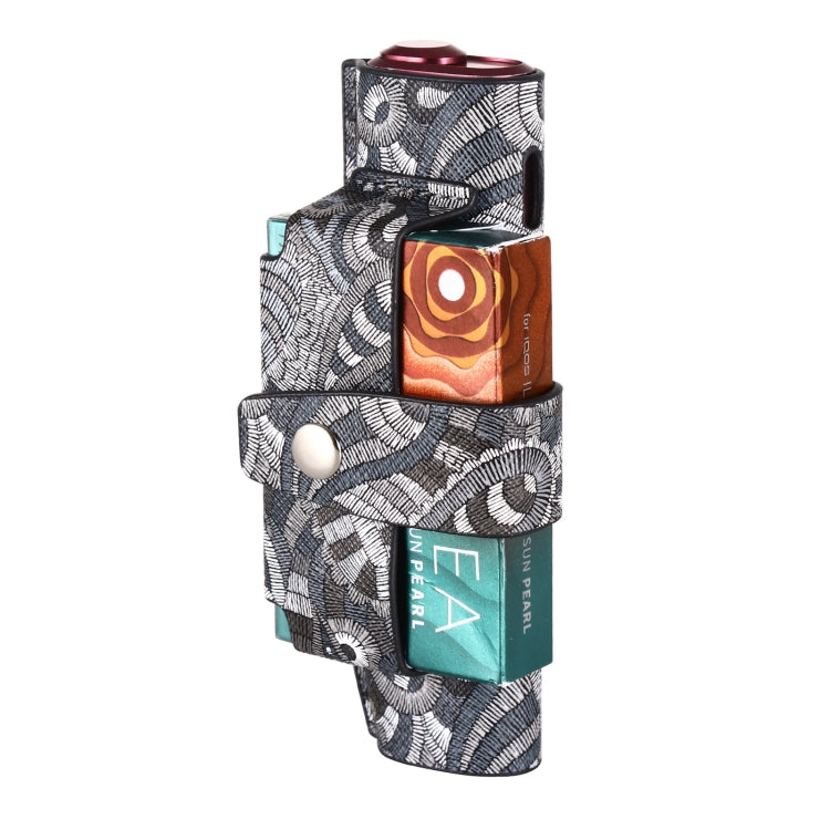 Electronic Cigarette Cashew Flower Portable PU Storage Bag