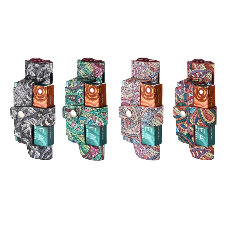 Electronic Cigarette Cashew Flower Portable PU Storage Bag