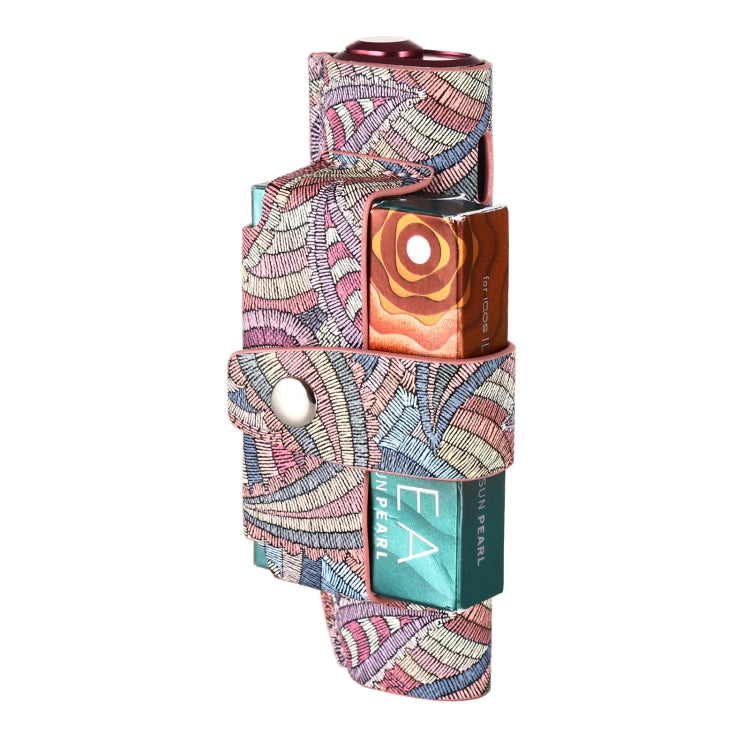 Electronic Cigarette Cashew Flower Portable PU Storage Bag