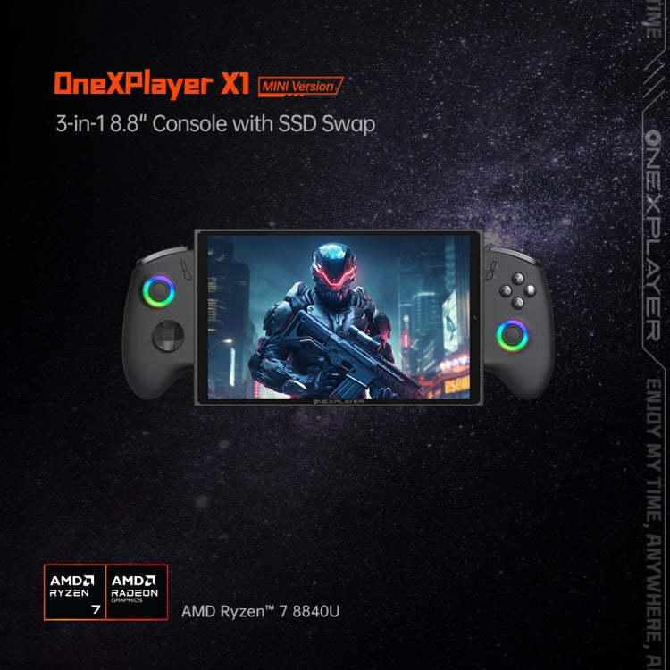 ONE-NETBOOK OneXPlayer X1 mini 8.8 inch Handheld Game Console, Windows 11 AMD Ryzen 7 8840U